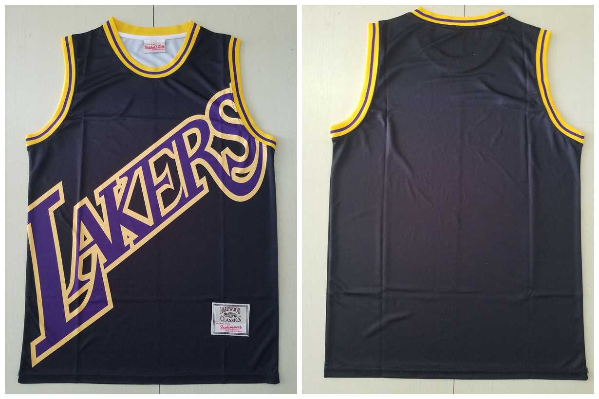 Lakers Big Face Black Hardwood Classics Swingman Jersey,We sell and wholesale Lakers Big Face Black Hardwood Classics Swingman Jersey on line form chian!